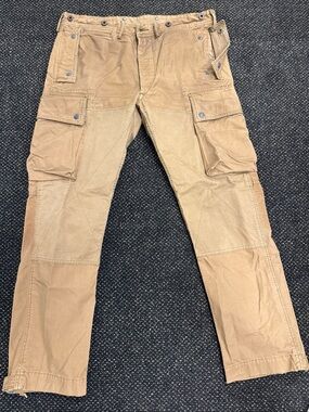 Ralph Lauren Double RL Tan Cargo Work Pants